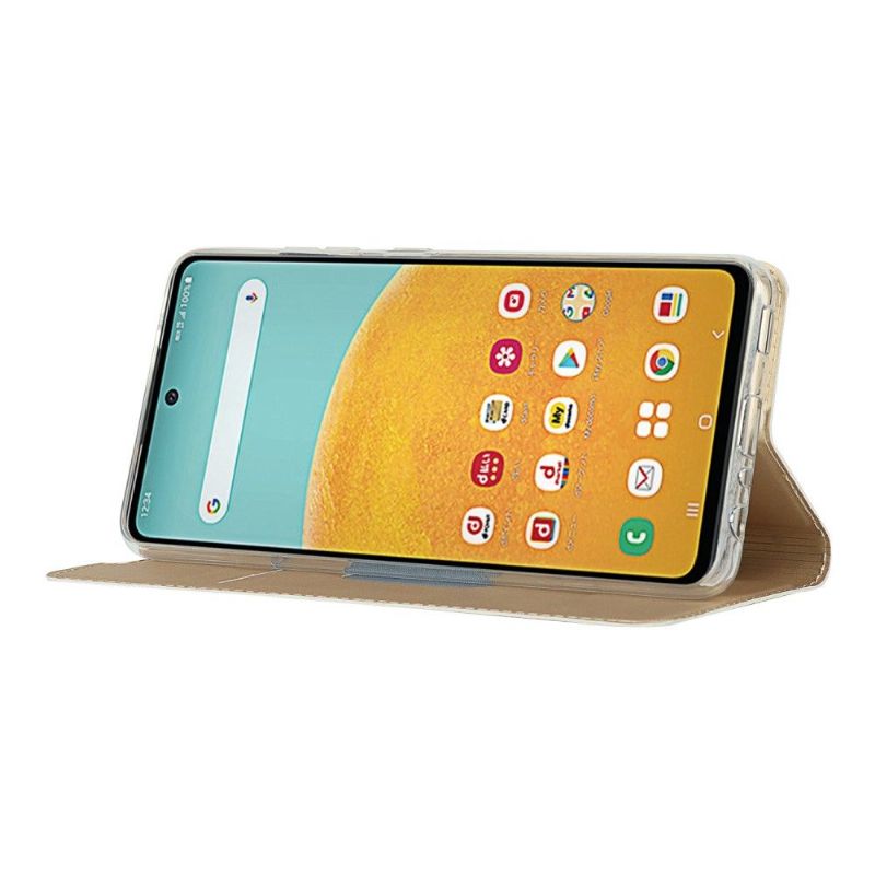 Flipové Pouzdro Na Samsung Galaxy A52 5G / A52 4G / A52s 5G Obchodní Imitace Kůže