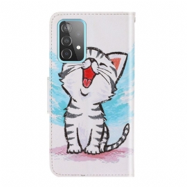 Flipové Pouzdro Na Samsung Galaxy A52 5G / A52 4G / A52s 5G Obsah Chatu
