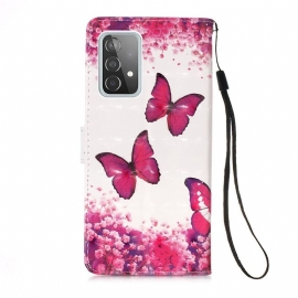 Flipové Pouzdro Na Samsung Galaxy A52 5G / A52 4G / A52s 5G Romantické Motýly