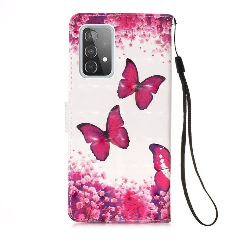 Flipové Pouzdro Na Samsung Galaxy A52 5G / A52 4G / A52s 5G Romantické Motýly