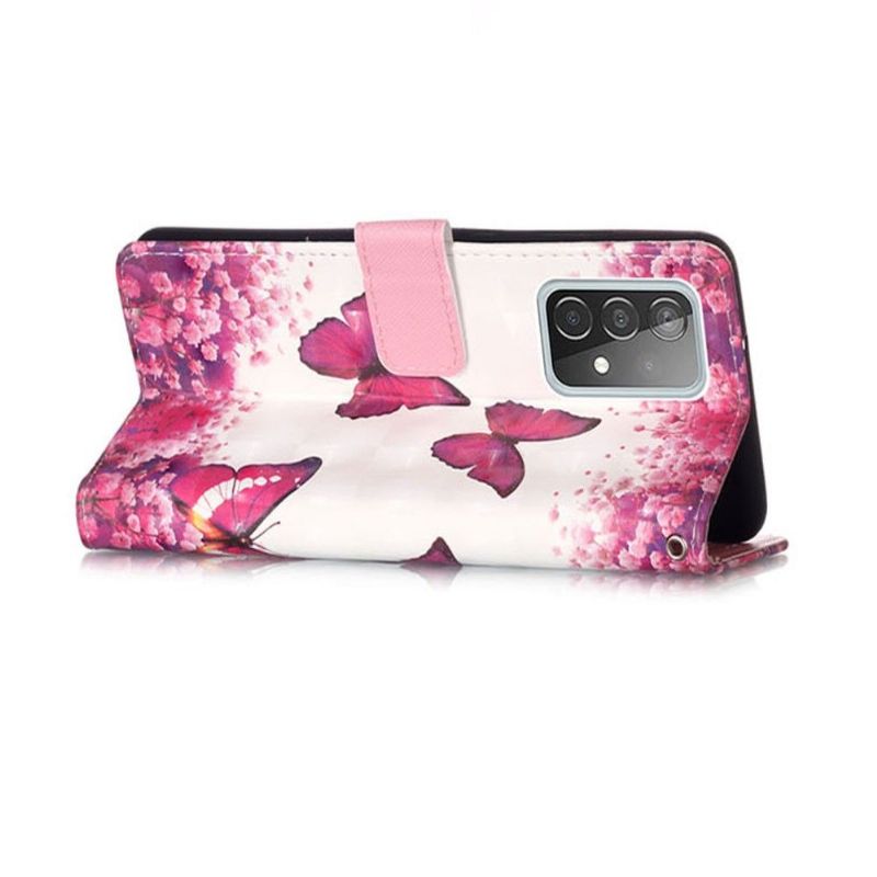 Flipové Pouzdro Na Samsung Galaxy A52 5G / A52 4G / A52s 5G Romantické Motýly