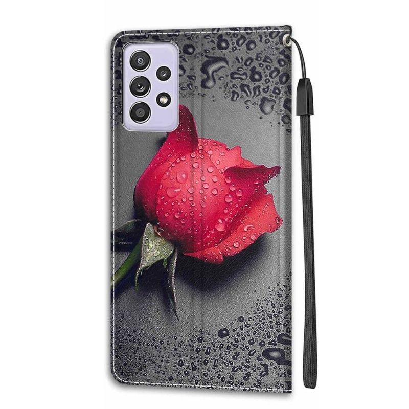 Flipové Pouzdro Na Samsung Galaxy A52 5G / A52 4G / A52s 5G Růžová