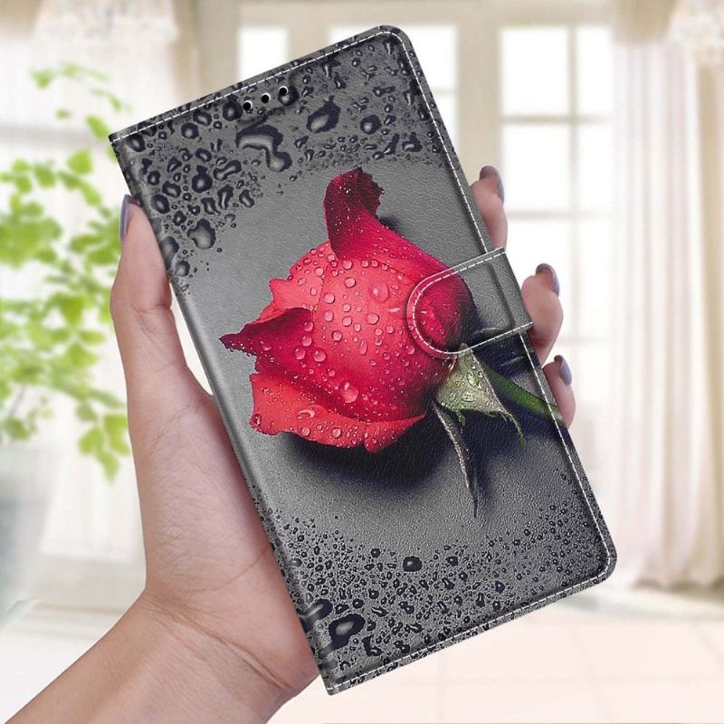 Flipové Pouzdro Na Samsung Galaxy A52 5G / A52 4G / A52s 5G Růžová