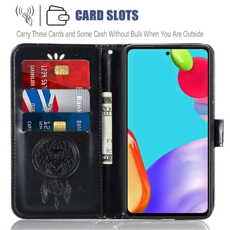 Flipové Pouzdro Na Samsung Galaxy A52 5G / A52 4G / A52s 5G Sova Lapač Snů