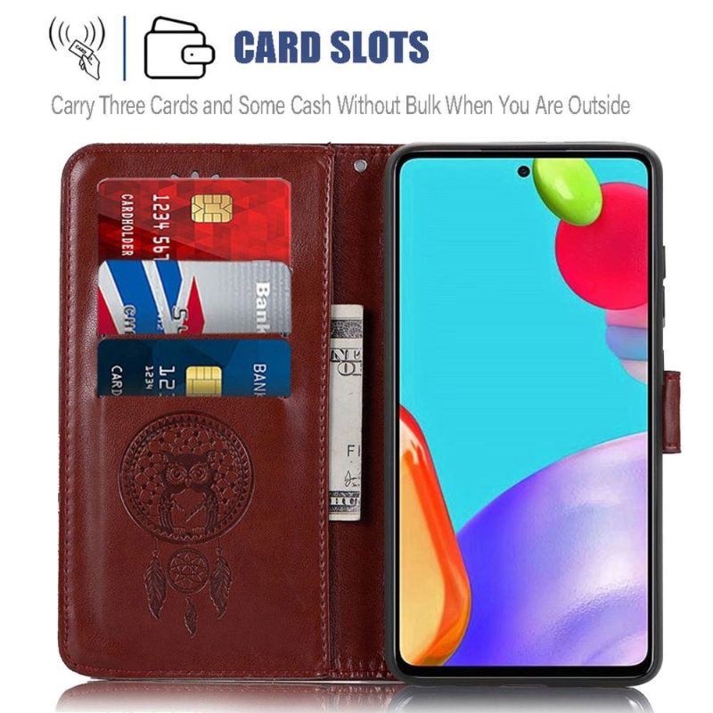 Flipové Pouzdro Na Samsung Galaxy A52 5G / A52 4G / A52s 5G Sova Lapač Snů