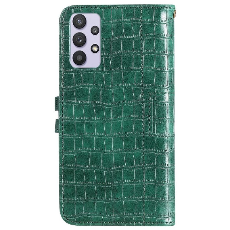 Flipové Pouzdro Na Samsung Galaxy A52 5G / A52 4G / A52s 5G Styl Kůže S Efektem Croc
