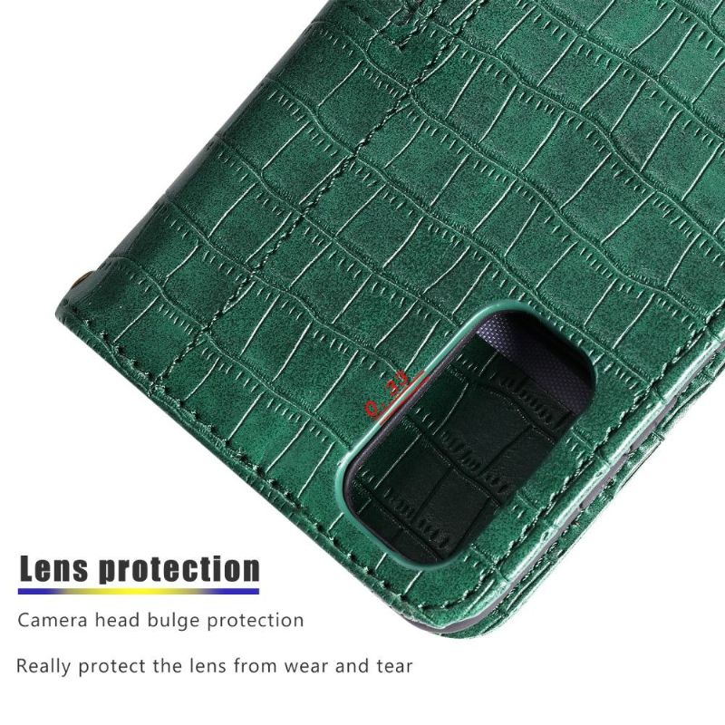 Flipové Pouzdro Na Samsung Galaxy A52 5G / A52 4G / A52s 5G Styl Kůže S Efektem Croc