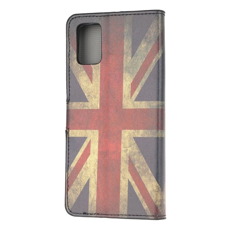 Flipové Pouzdro Na Samsung Galaxy A52 5G / A52 4G / A52s 5G Vintage Anglická Vlajka