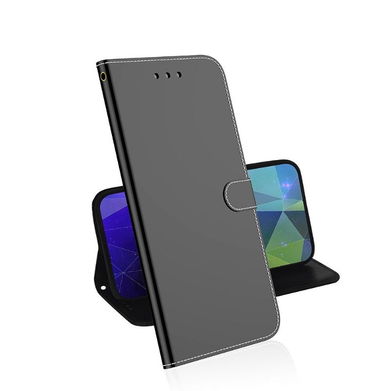 Flipové Pouzdro Na Samsung Galaxy A52 5G / A52 4G / A52s 5G Zrcadlový Efekt Z Umělé Kůže