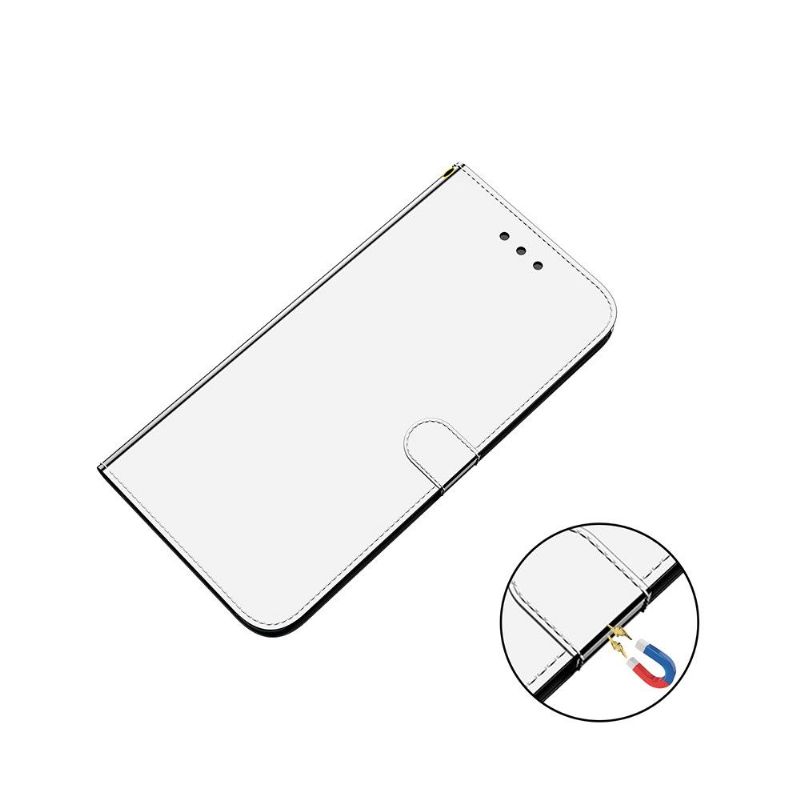 Flipové Pouzdro Na Samsung Galaxy A52 5G / A52 4G / A52s 5G Zrcadlový Efekt Z Umělé Kůže