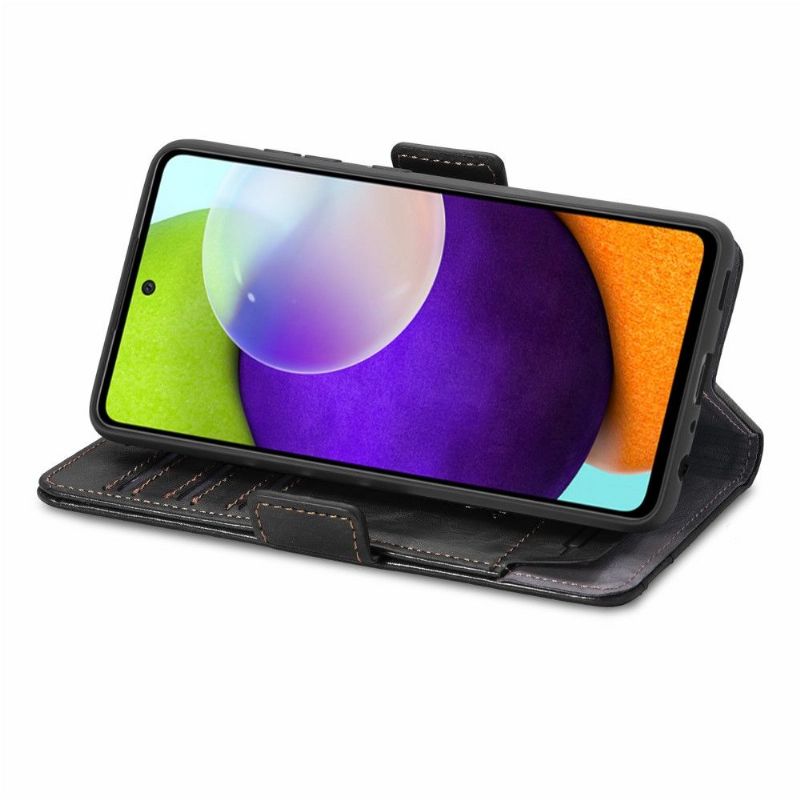 Kožené Pouzdro Na Samsung Galaxy A52 5G / A52 4G / A52s 5G Flipové Pouzdro Flip Business