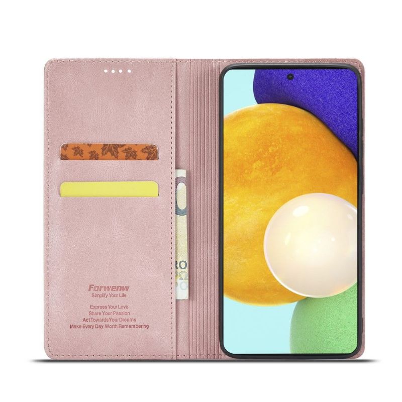 Kožené Pouzdro Na Samsung Galaxy A52 5G / A52 4G / A52s 5G Forwenw Série F2