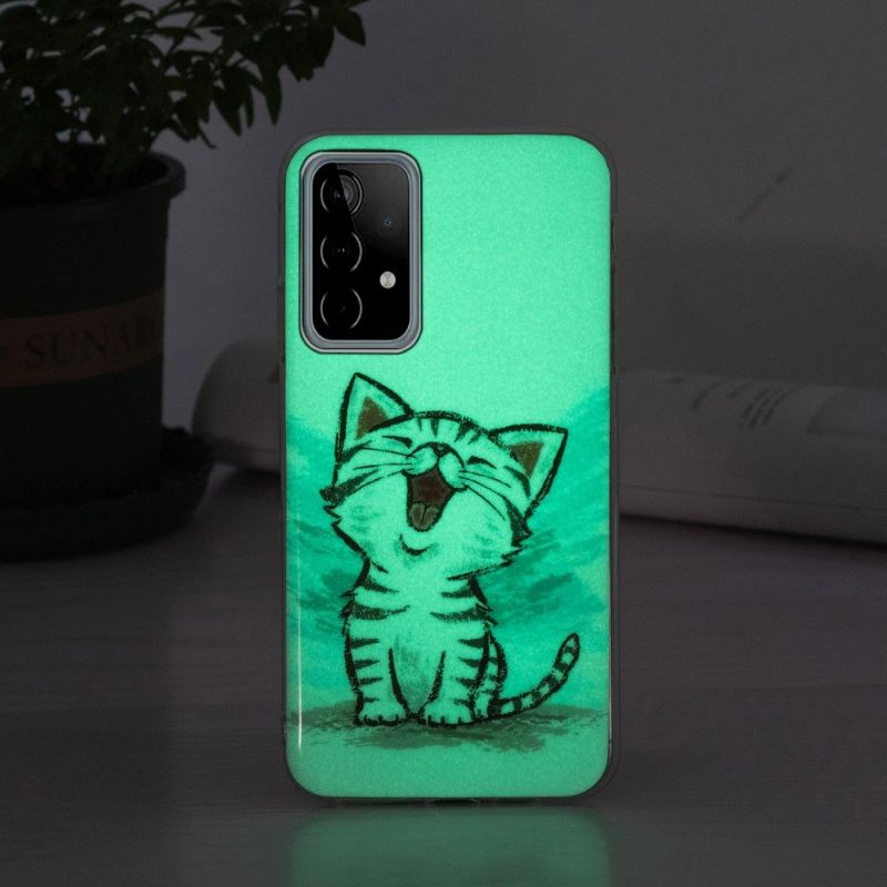 Kryt Na Samsung Galaxy A52 5G / A52 4G / A52s 5G Fluorescenční Obsah Chatu
