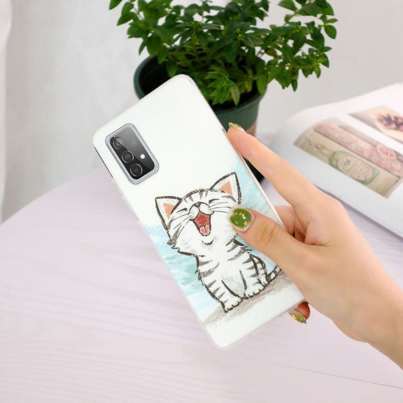 Kryt Na Samsung Galaxy A52 5G / A52 4G / A52s 5G Fluorescenční Obsah Chatu