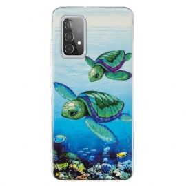 Kryt Na Samsung Galaxy A52 5G / A52 4G / A52s 5G Fluorescenční Želvy