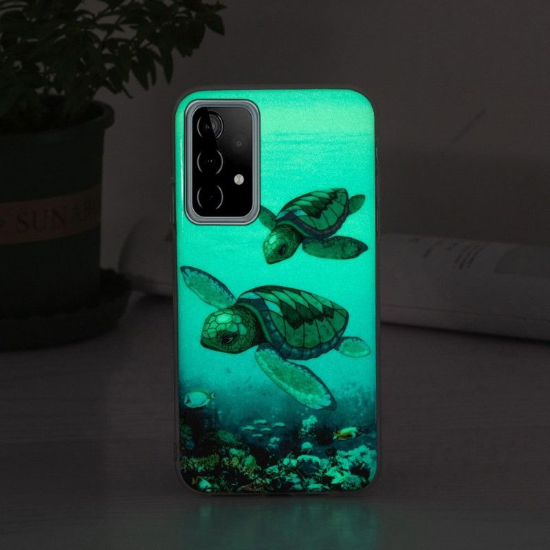Kryt Na Samsung Galaxy A52 5G / A52 4G / A52s 5G Fluorescenční Želvy