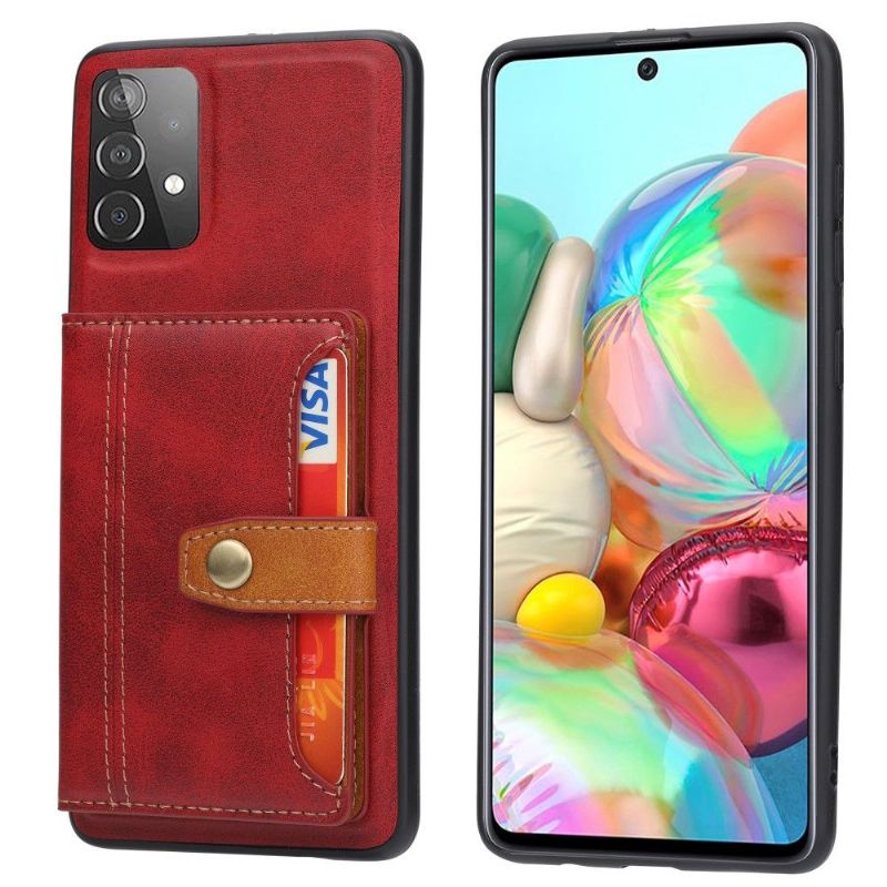 Kryt Na Samsung Galaxy A52 5G / A52 4G / A52s 5G Peněženkové Pouzdro Kožený Efekt