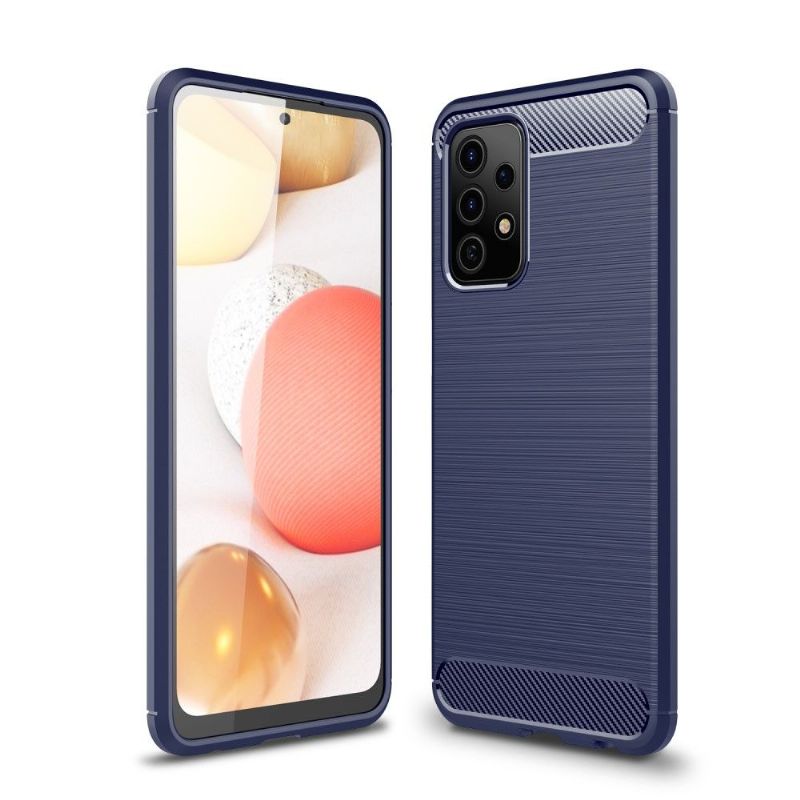 Kryt Na Samsung Galaxy A52 5G / A52 4G / A52s 5G Silikonový Kartáčovaný Efekt