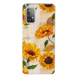Kryt Na Samsung Galaxy A52 5G / A52 4G / A52s 5G Vintage Slunečnicová Zářivka