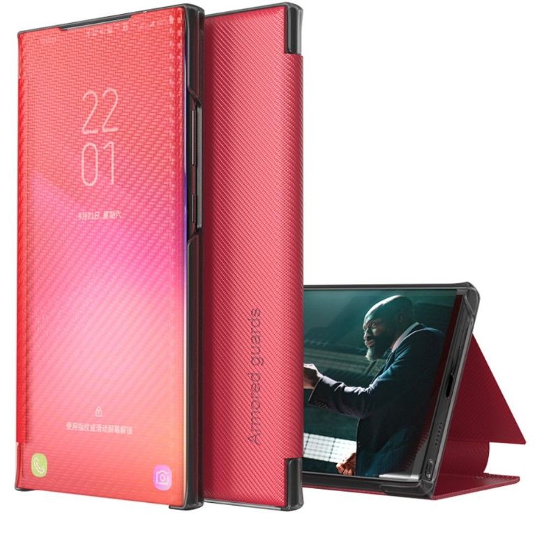 Kryty Na Mobil Na Samsung Galaxy A52 5G / A52 4G / A52s 5G Flipové Pouzdro Uhlíkové Vlákno