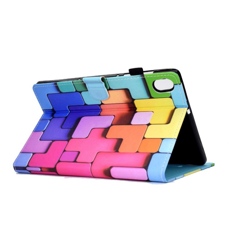 Kožený Kryt Na Samsung Galaxy Tab S11 Barevné Čtverce