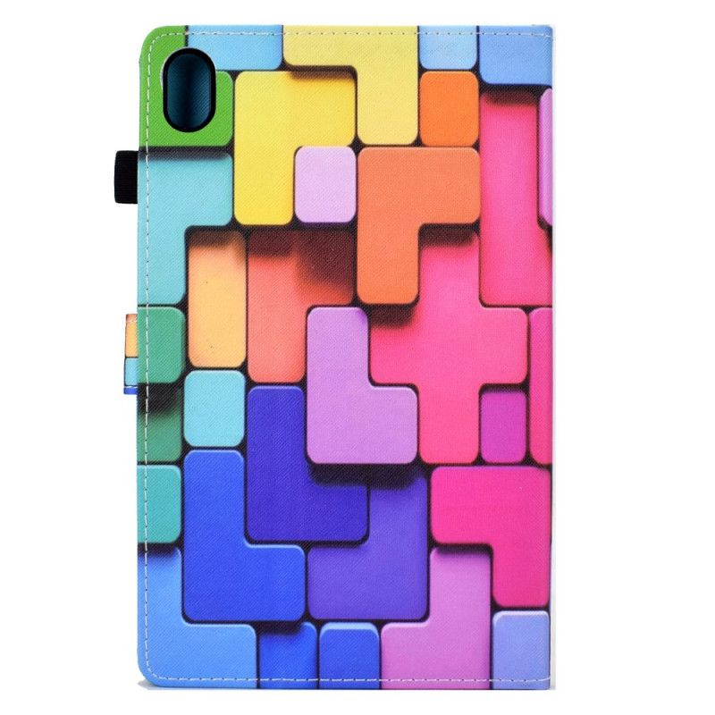 Kožený Kryt Na Samsung Galaxy Tab S11 Barevné Čtverce