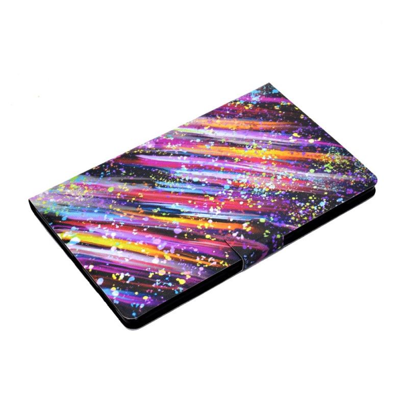 Kožený Kryt Na Samsung Galaxy Tab S11 Padající Hvězdy