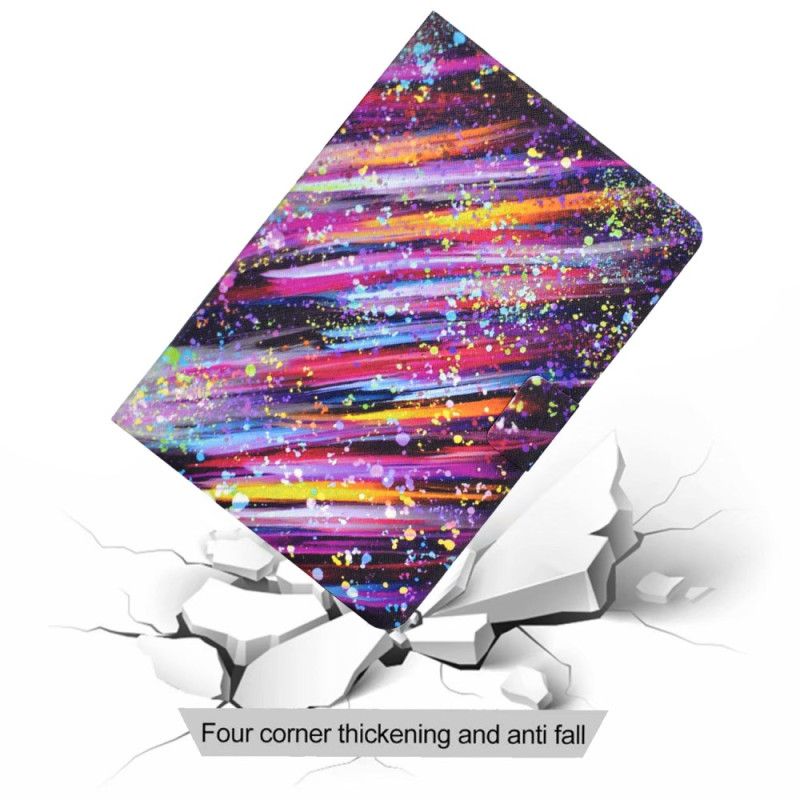 Kožený Kryt Na Samsung Galaxy Tab S11 Padající Hvězdy