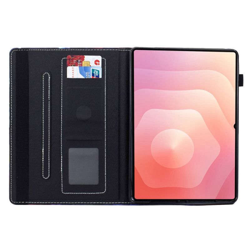 Kožený Kryt Na Samsung Galaxy Tab S11 Vlk Ve Hvězdách