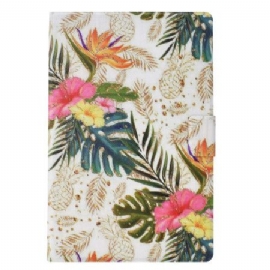 Kožený Kryt Samsung Galaxy Tab S11 Zlatý Ananas