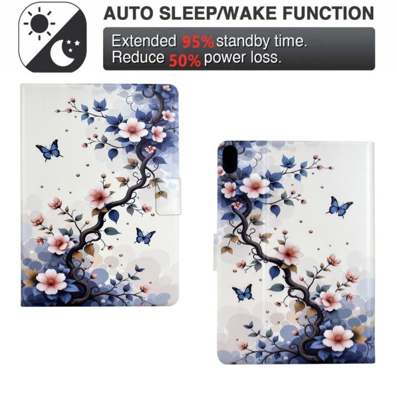 Peněženková Pouzdra Samsung Galaxy Tab S11 Kryty Na Mobil Květiny A Motýli