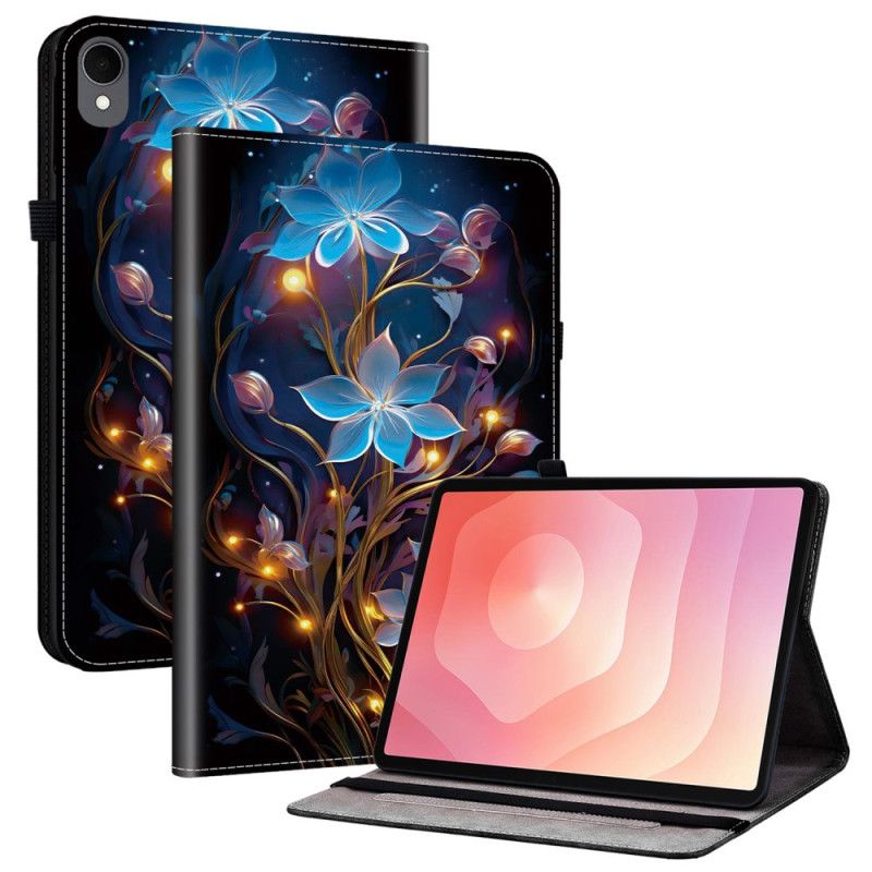 Pouzdro Samsung Galaxy Tab S11 Modré Květy