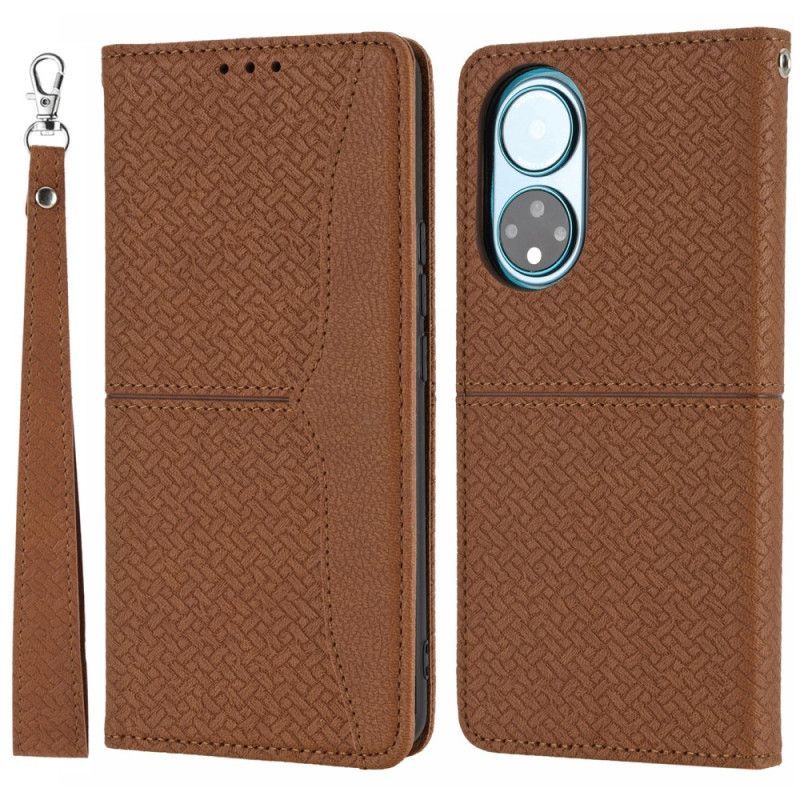 Flipové Pouzdro Na Honor 50 SE Na Lana Strappy Woven Styl