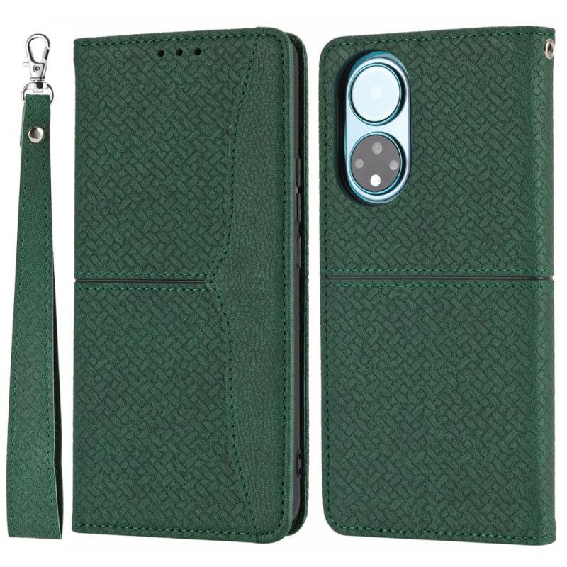 Flipové Pouzdro Na Honor 50 SE Na Lana Strappy Woven Styl