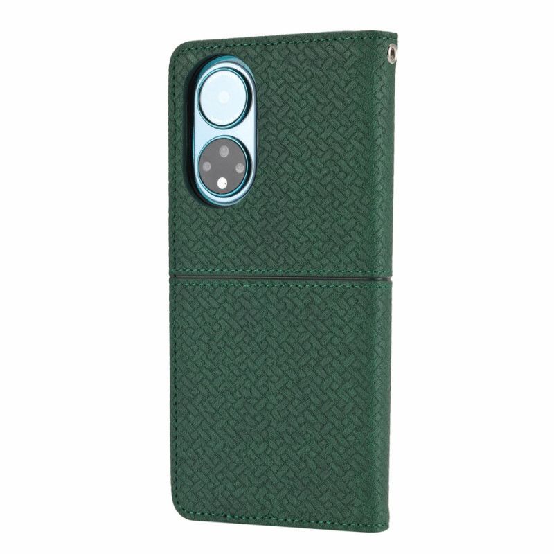 Flipové Pouzdro Na Honor 50 SE Na Lana Strappy Woven Styl