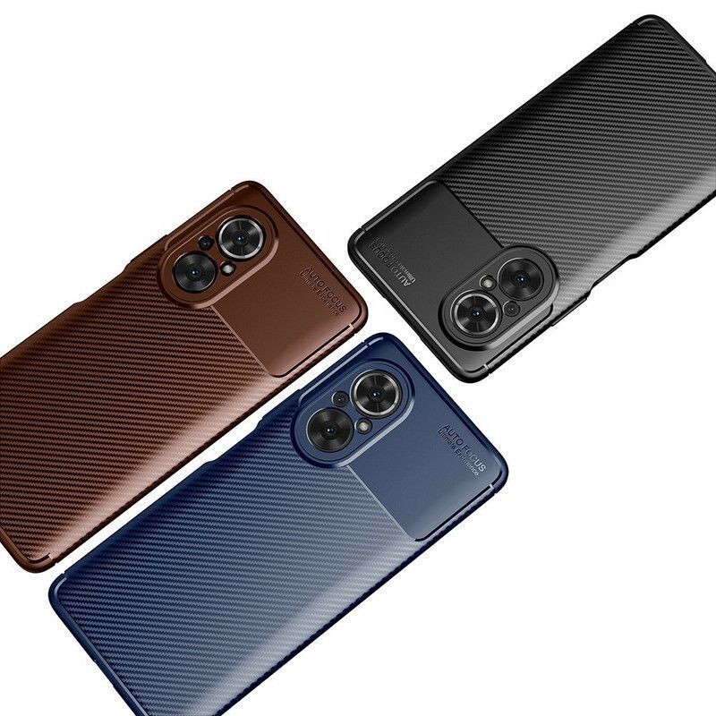 Kryty Na Mobil Na Honor 50 SE Flexibilní Textura Uhlíkových Vláken