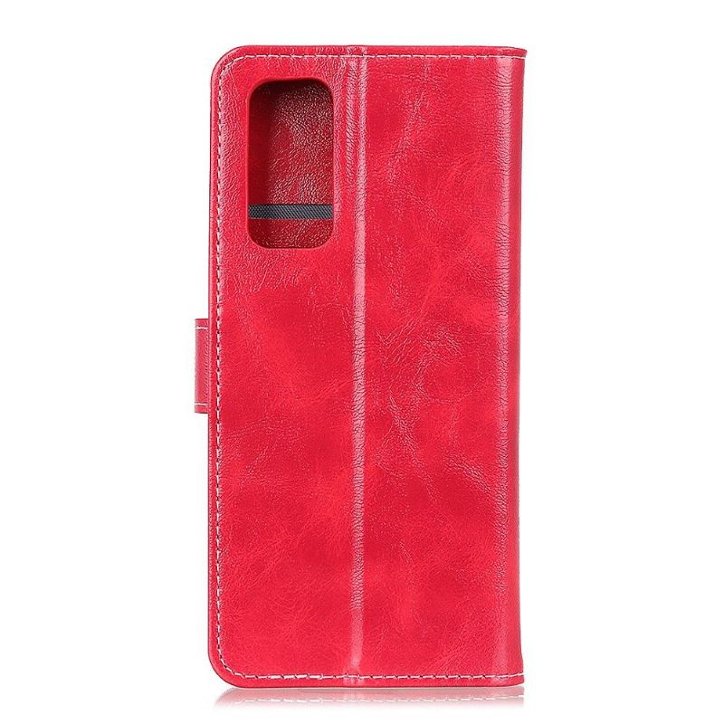 Flipové Pouzdro Na Realme 7 Prošívání S Luxusním Koženým Efektem