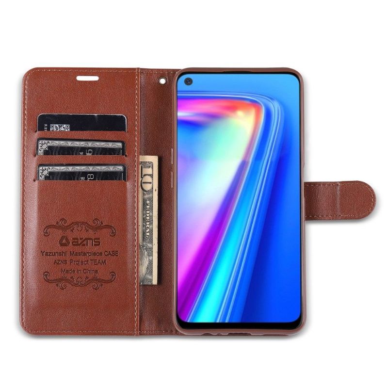 Pouzdra Na Realme 7 Držák Karet Z Umělé Kůže Azns