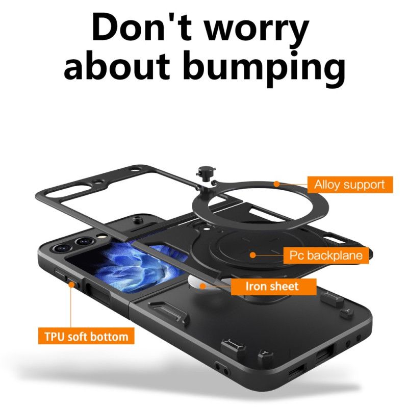 Kryt Na Samsung Galaxy Z Flip 5 Integrovaný Podpůrný Kroužek