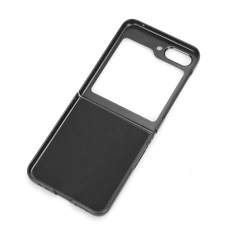 Kryt Na Samsung Galaxy Z Flip 5 Kožený Držák Karet Litchi