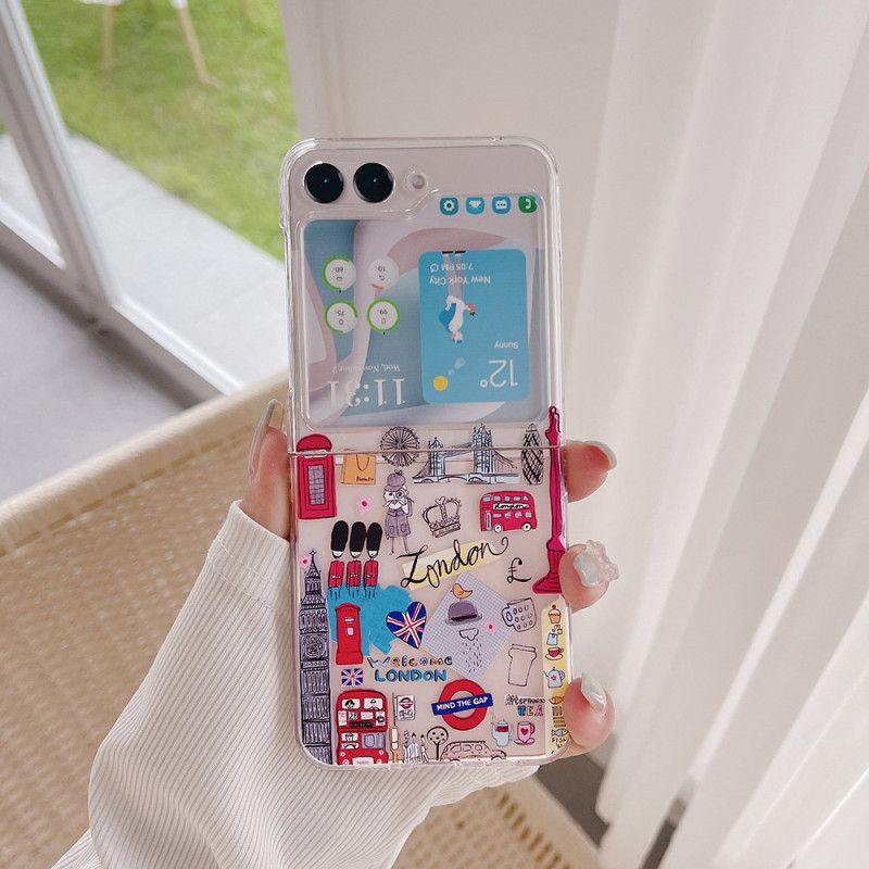 Kryt Samsung Galaxy Z Flip 5 Transparentní Londýn