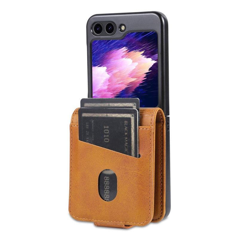 Pouzdro Na Samsung Galaxy Z Flip 5 Kožený Efekt Azns