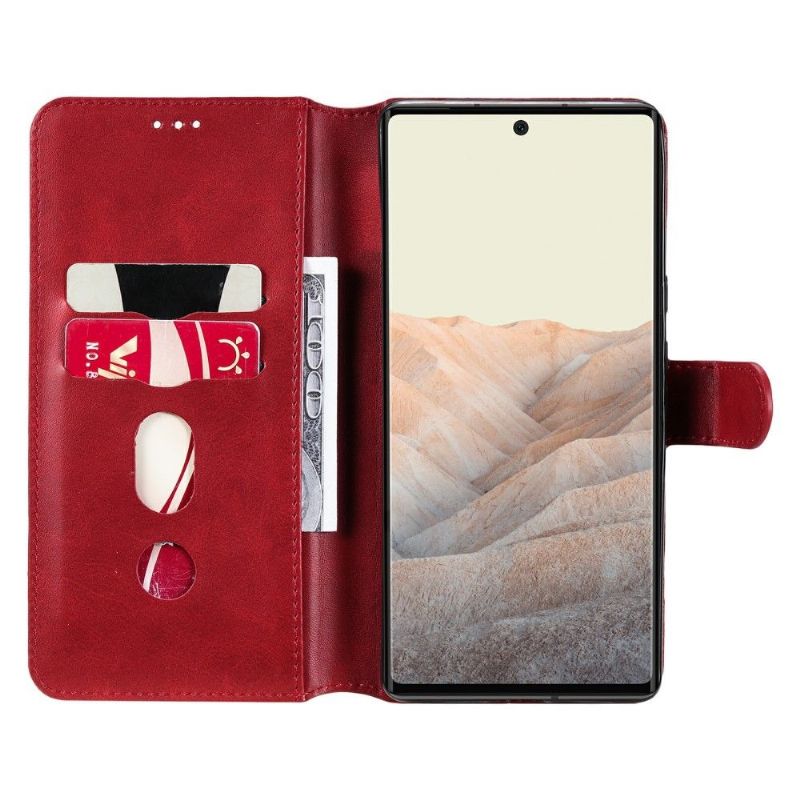 Flipové Pouzdro Na Google Pixel 6 Pro Efekt Kůže Enkay