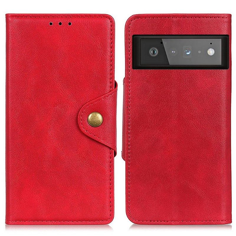 Flipové Pouzdro Na Google Pixel 6 Pro Full Protect Matná Umělá Kůže