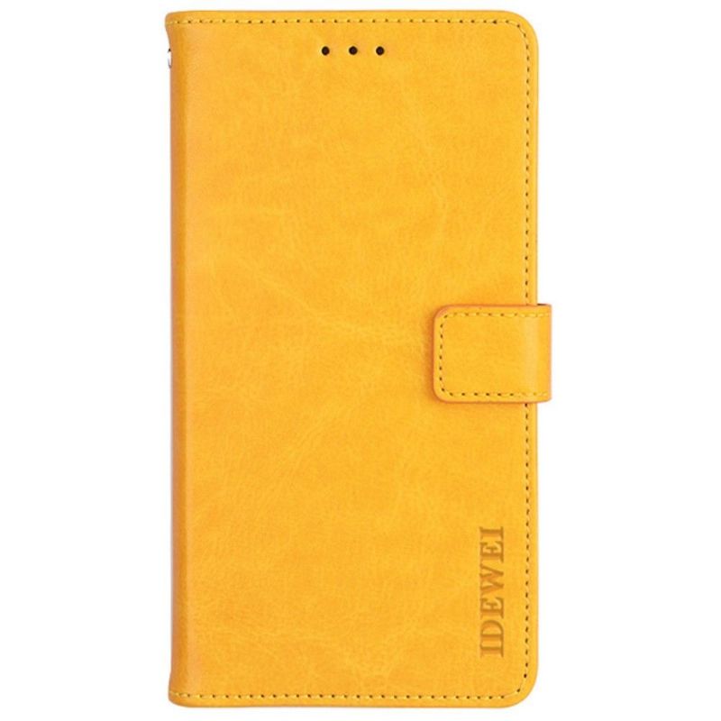 Flipové Pouzdro Na Google Pixel 6 Pro Kožené Pouzdro Kožený Efekt Idewei Folio