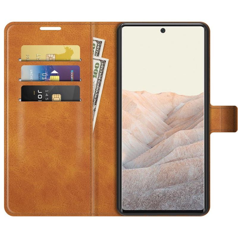 Flipové Pouzdro Na Google Pixel 6 Pro Peněženkové Pouzdro Styl Kůže