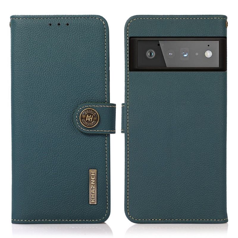 Kožené Pouzdro Na Google Pixel 6 Pro Klasická Kůže Khazneh