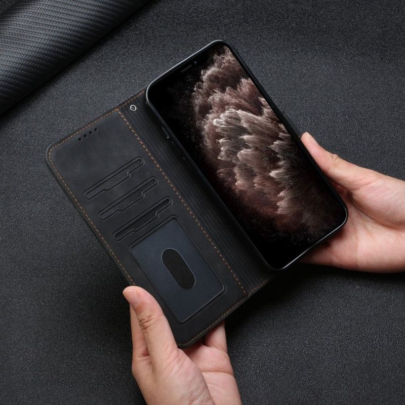 Kožené Pouzdro Na Google Pixel 6 Pro Čáry Úsměvu