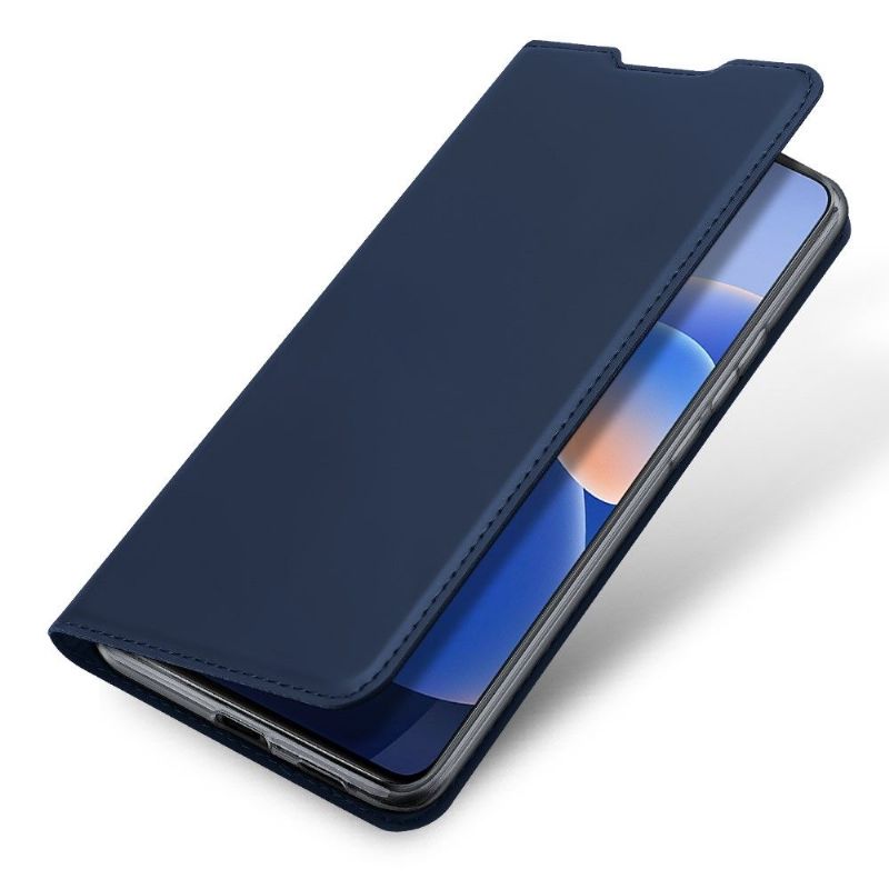 Flipové Pouzdro Na Vivo X60 Obchodní Saténový Efekt
