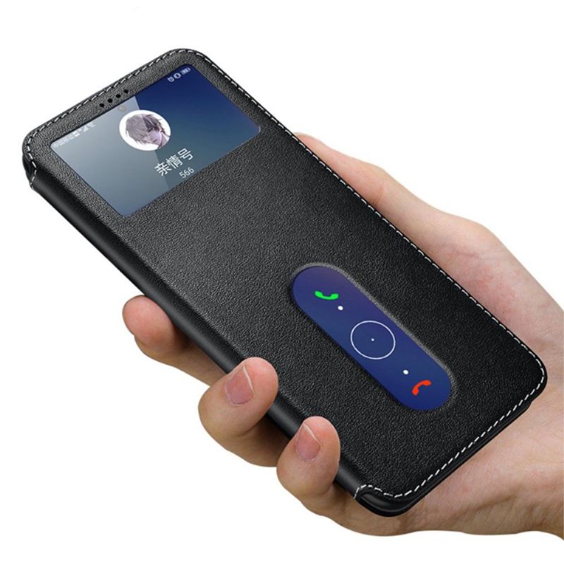 Kožené Pouzdro Na Vivo X60 Originální Kůže S Windows